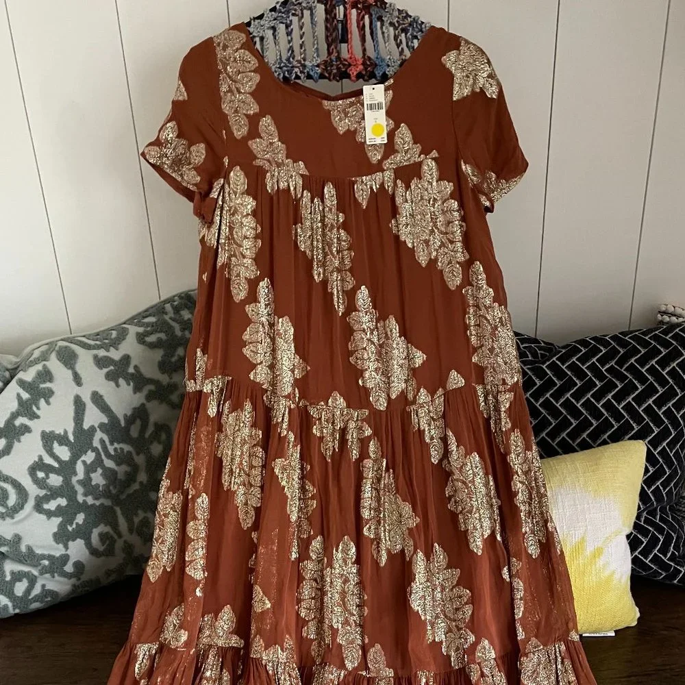 Anthropologie JOCASTA TIERED MAXI DRESS - Picture 3 of 6